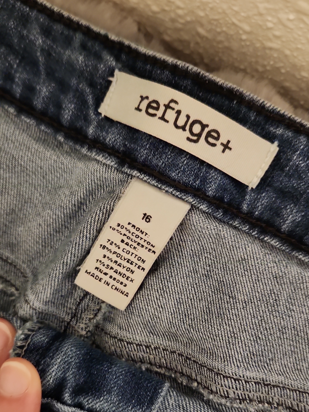 Refuge Distressed Denim Cutoff Shorts - Picture 2 of 3